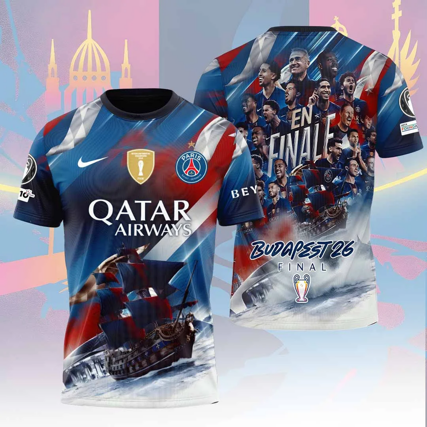 PSG Champions League Final 2026 3D Shirt V4 1405 DatND DVT