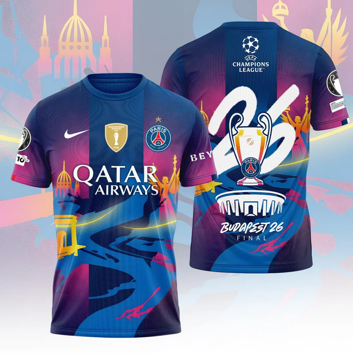 PSG F.C Champions League Final 2026 3D Shirt V3 0805 DatND dvt