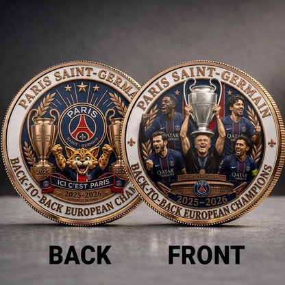 PSG UEFA Champions of Europe 2526 Commemorative Coin Cap V1 0106 DatND DVT