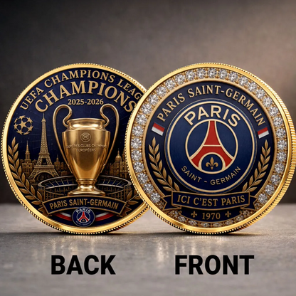PSG UEFA Champions of Europe 2526 Commemorative Coin Cap V2 0106 DatND DVT