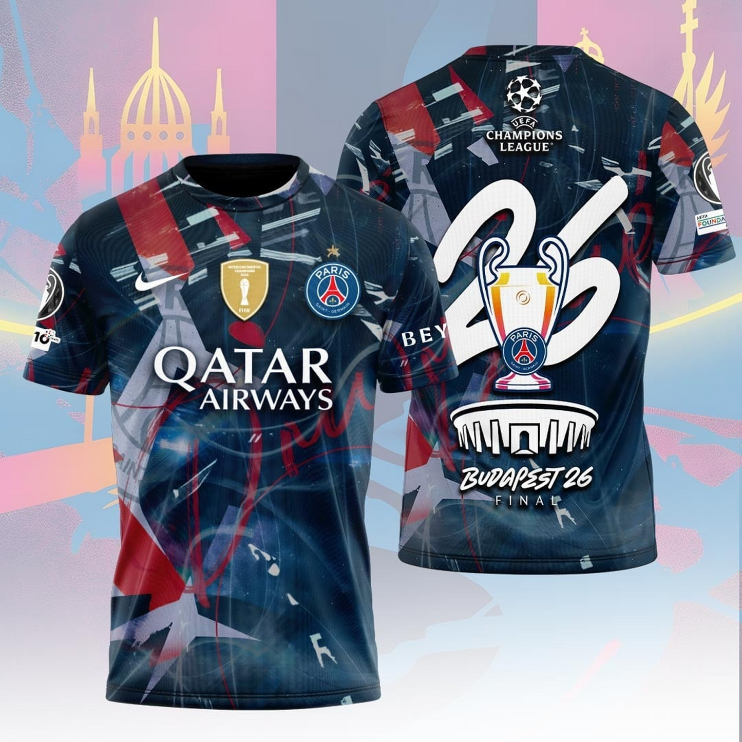 PSG x 2026 Champions League 3D Aparael V25 DATND TANTD 010626