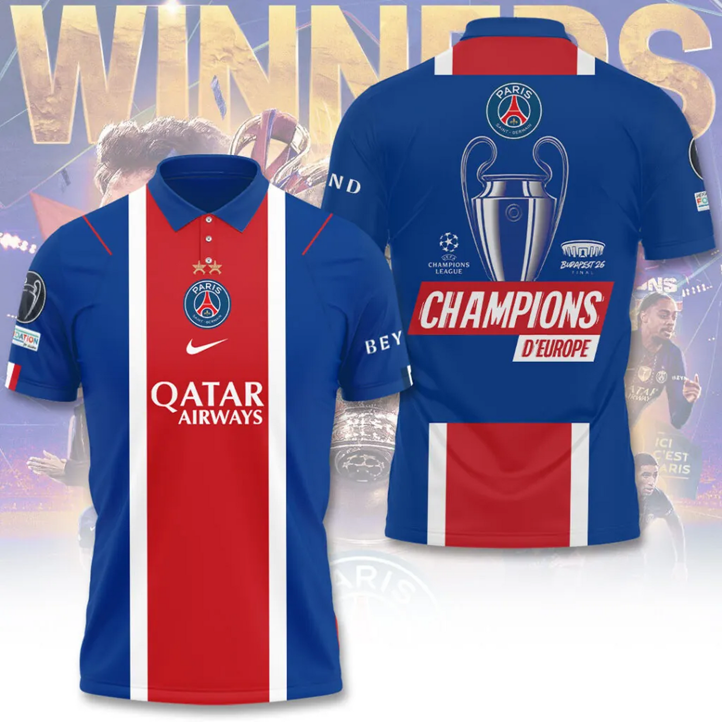 PSG x Champions D' Europe 2026 3D Apparel V2 DATND TANTD 030626