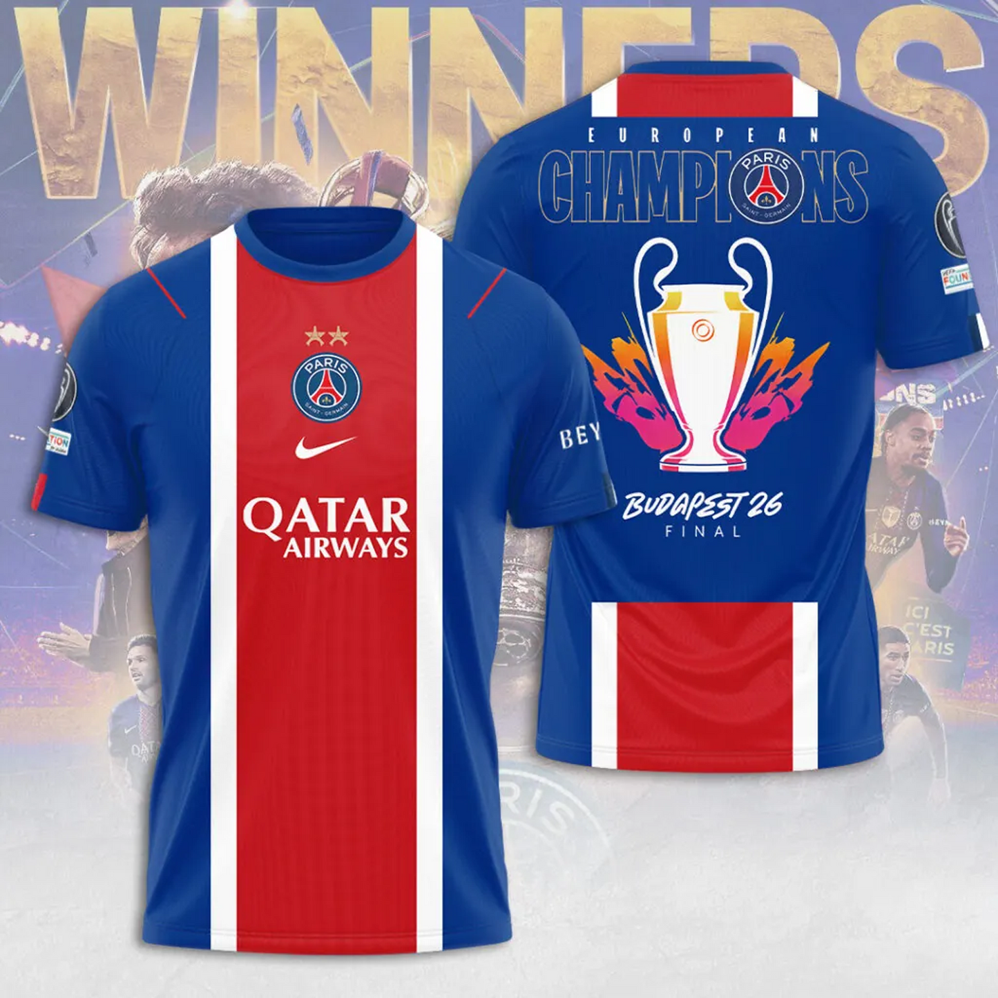 PSG x Champions D' Europe 2026 3D Apparel V4 DATND TANTD 030626