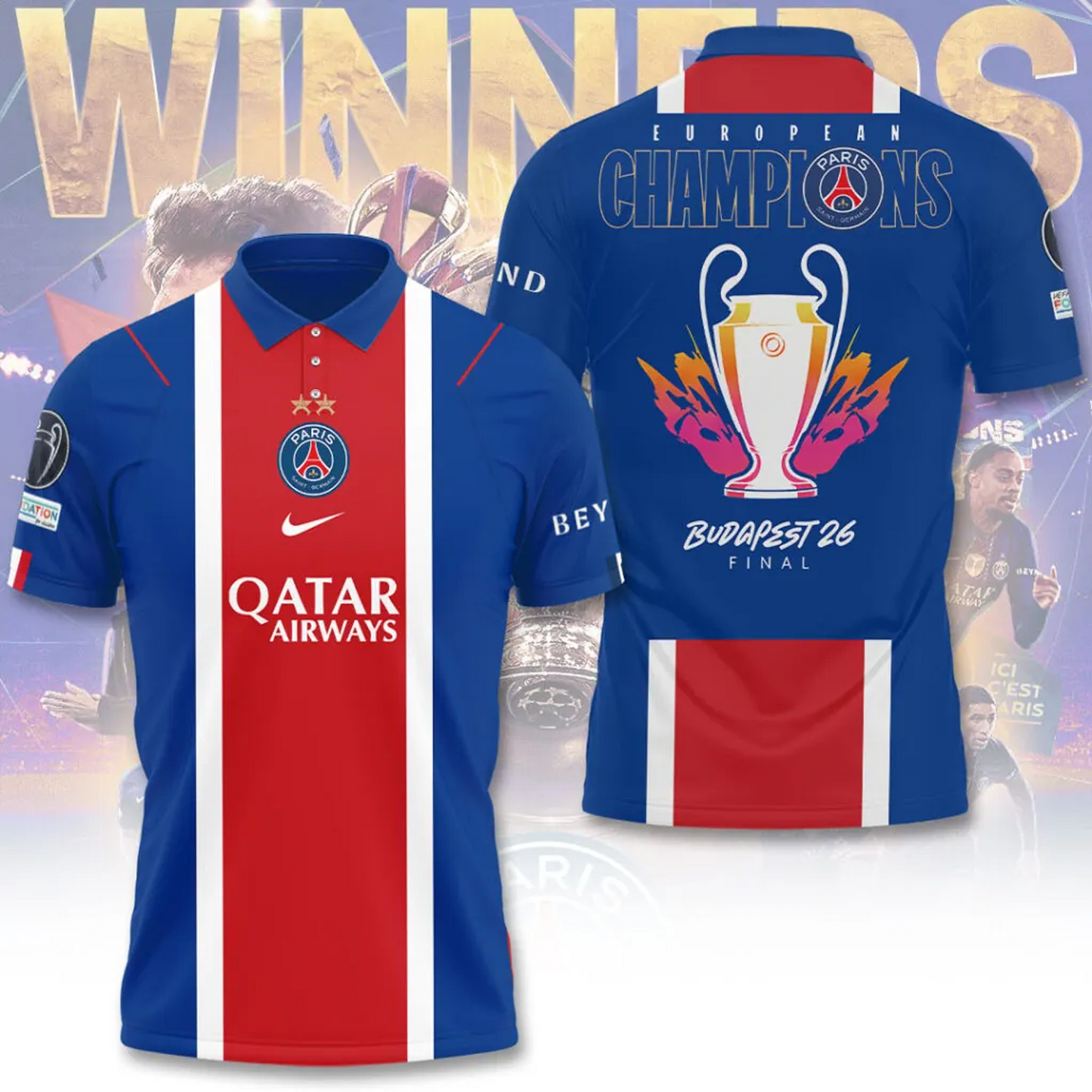 PSG x Champions D' Europe 2026 3D Apparel V4 DATND TANTD 030626