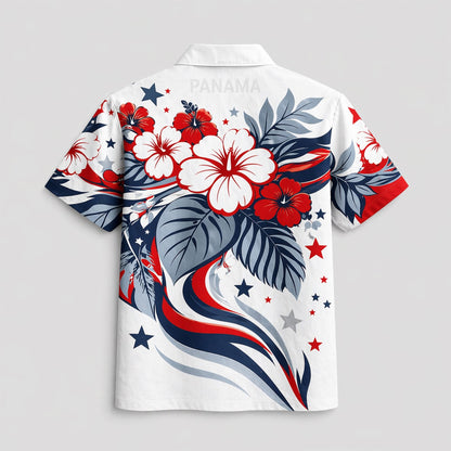 Panama World Cup 2026 Floral Hawaiian Shirt PVT02 DATND LBN 90526