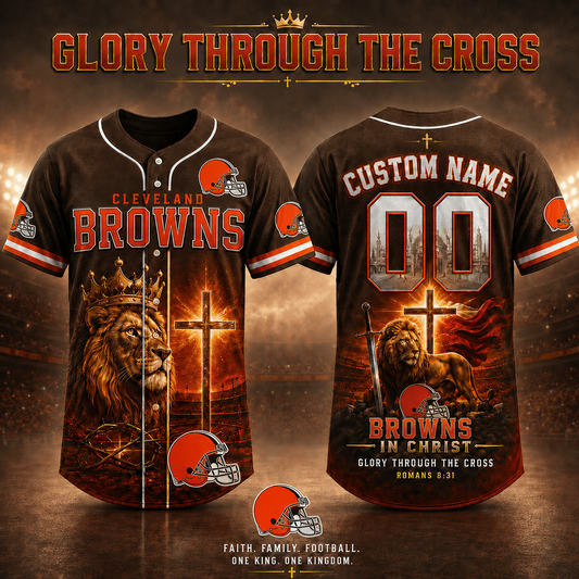 Personalized CLE x NFL Luxury V2 Baseball Jersey 160626