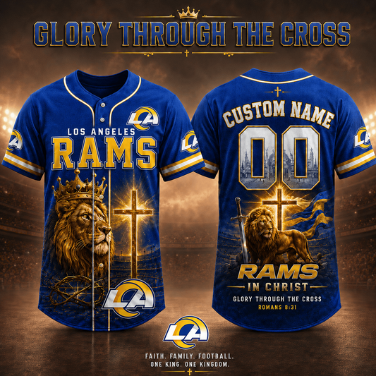 Personalized LAR x NFL Luxury V2 Baseball Jersey 160626