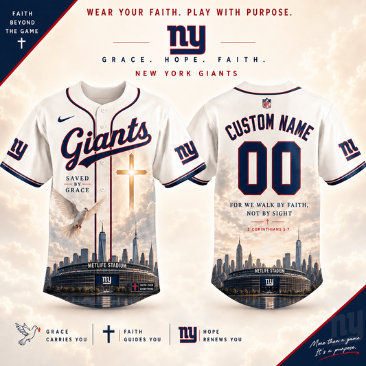 Personalized NYG x NFL Luxury Baseball Jersey 160626