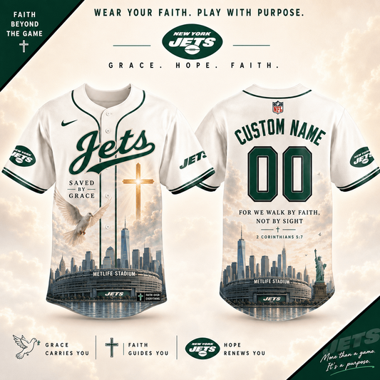 Personalized NYJ x NFL Luxury Baseball Jersey 160626