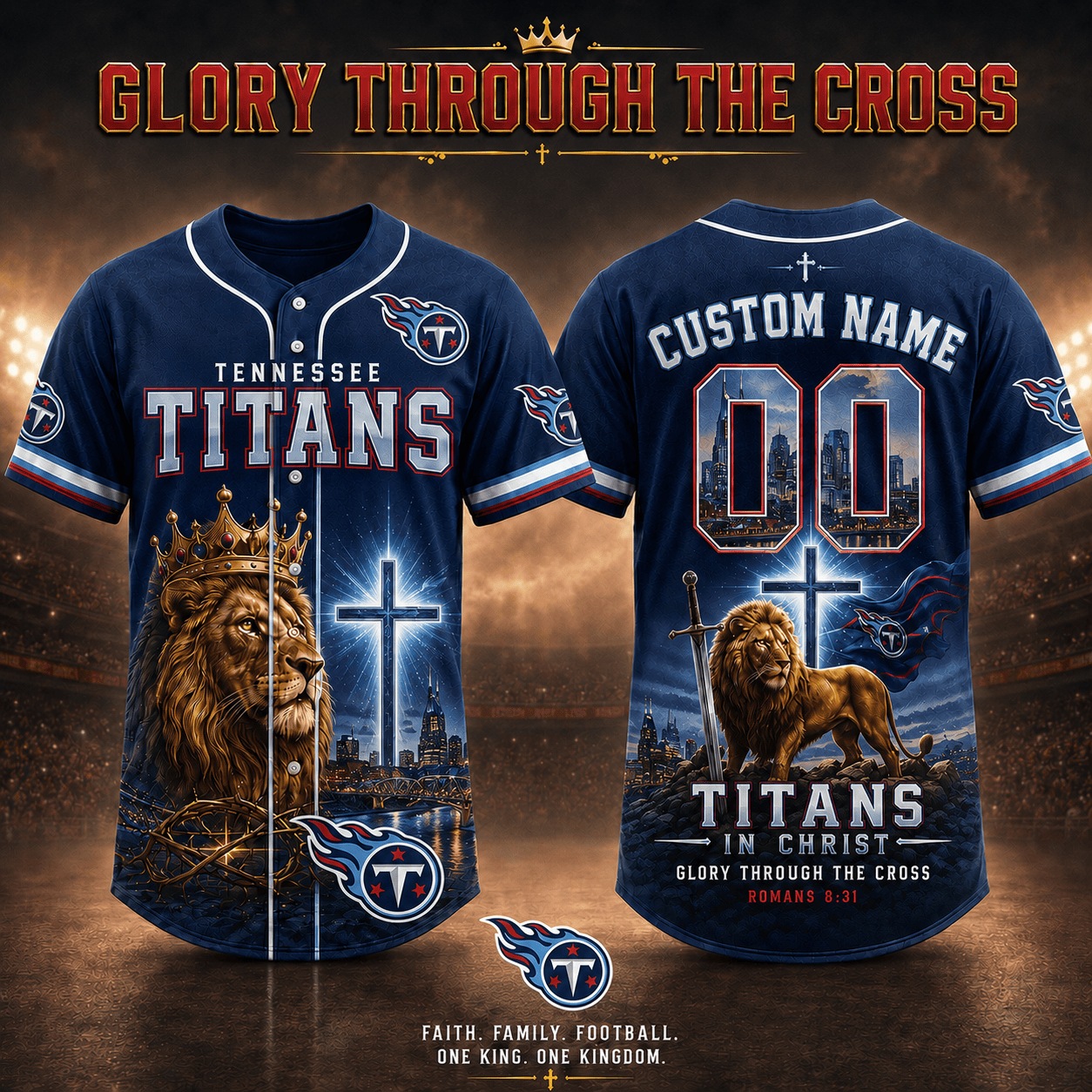 Personalized TT x NFL Luxury V2 Baseball Jersey 160626