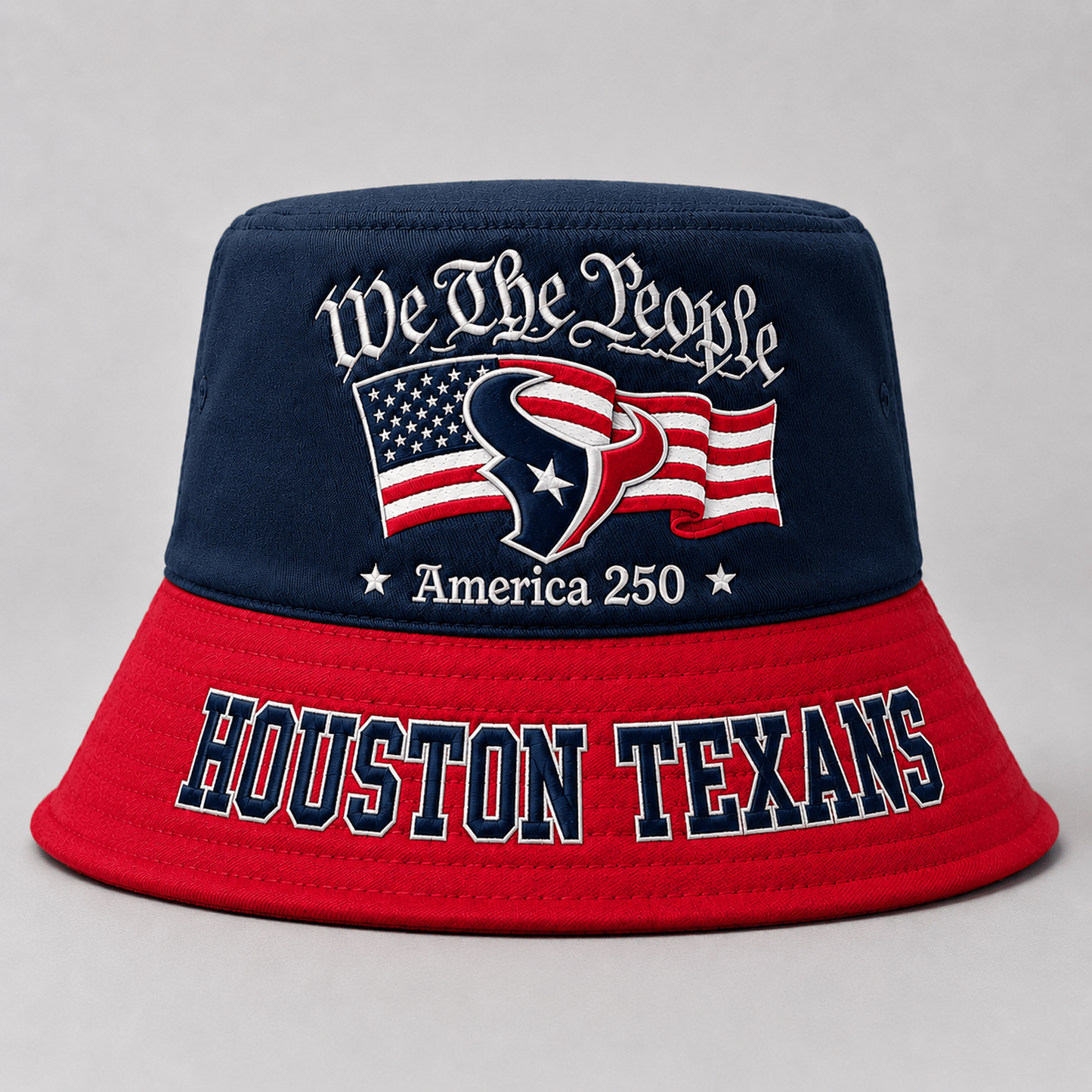 Premium HOU x NFL America 250 Patriotic Bucket Hat 150626