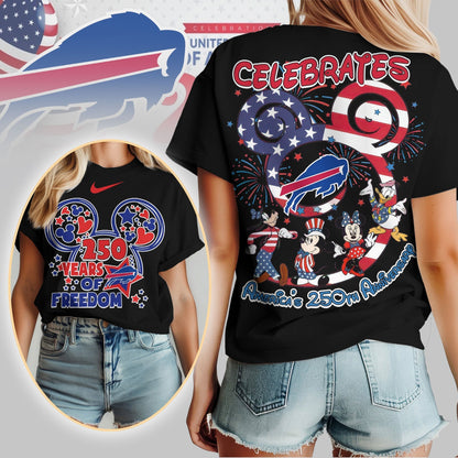 Premium NFL X BB Mouse  Celebrates America 250th Anniversary Women Shirt NDT LVH