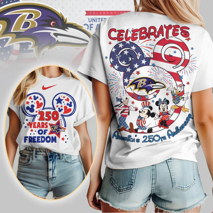 Premium NFL X BR Mouse  Celebrates America 250th Anniversary Women Shirt NDT LVH
