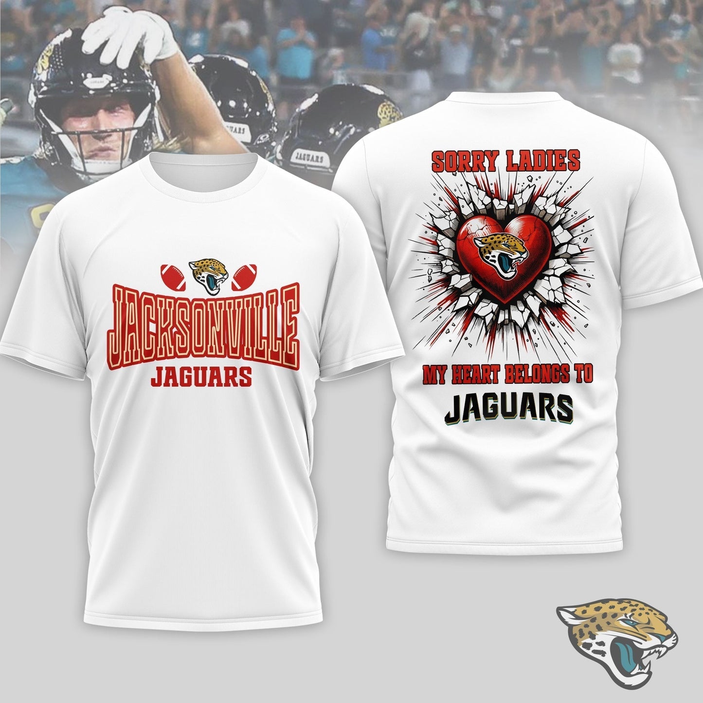 Premium NFL X Jacksonville Jaguars Valentine's Day 3D Shirt NDT LVH