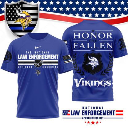 Premium NFL X MIN The National Law Enforcement 3D Shirt NDT LVH 050626