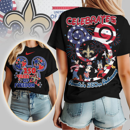 Premium NFL X NOS Mouse  Celebrates America 250th Anniversary Women Shirt NDT LVH