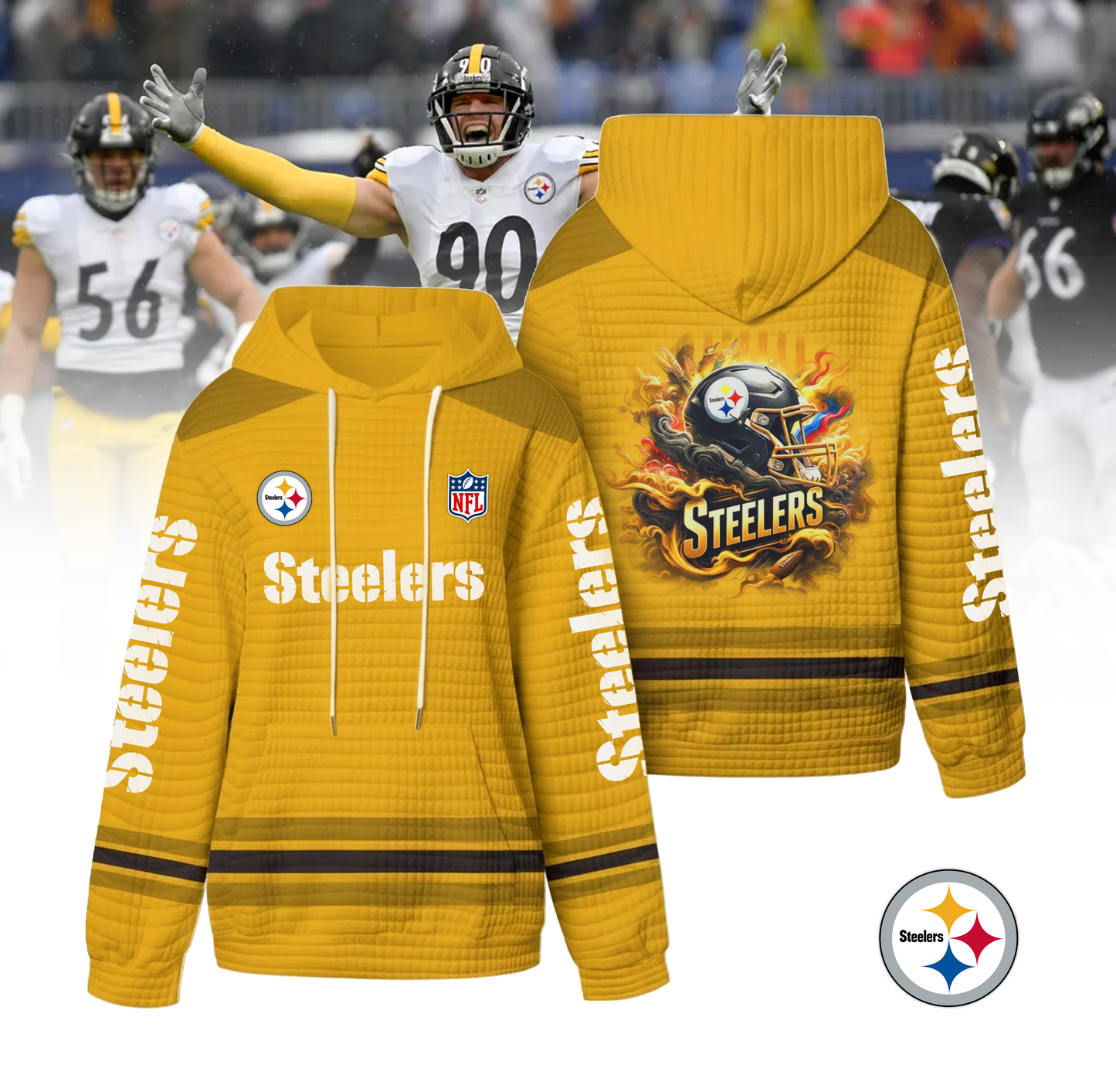 Premium NFL X PIT Royals Game-Day Waffle Hoodie NDT VHM