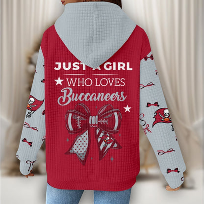 Premium NFL X TB Women's Waffle Hoodie NDT NHM