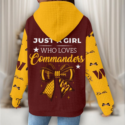 Premium NFL X WAS Women's Waffle Hoodie NDT NHM