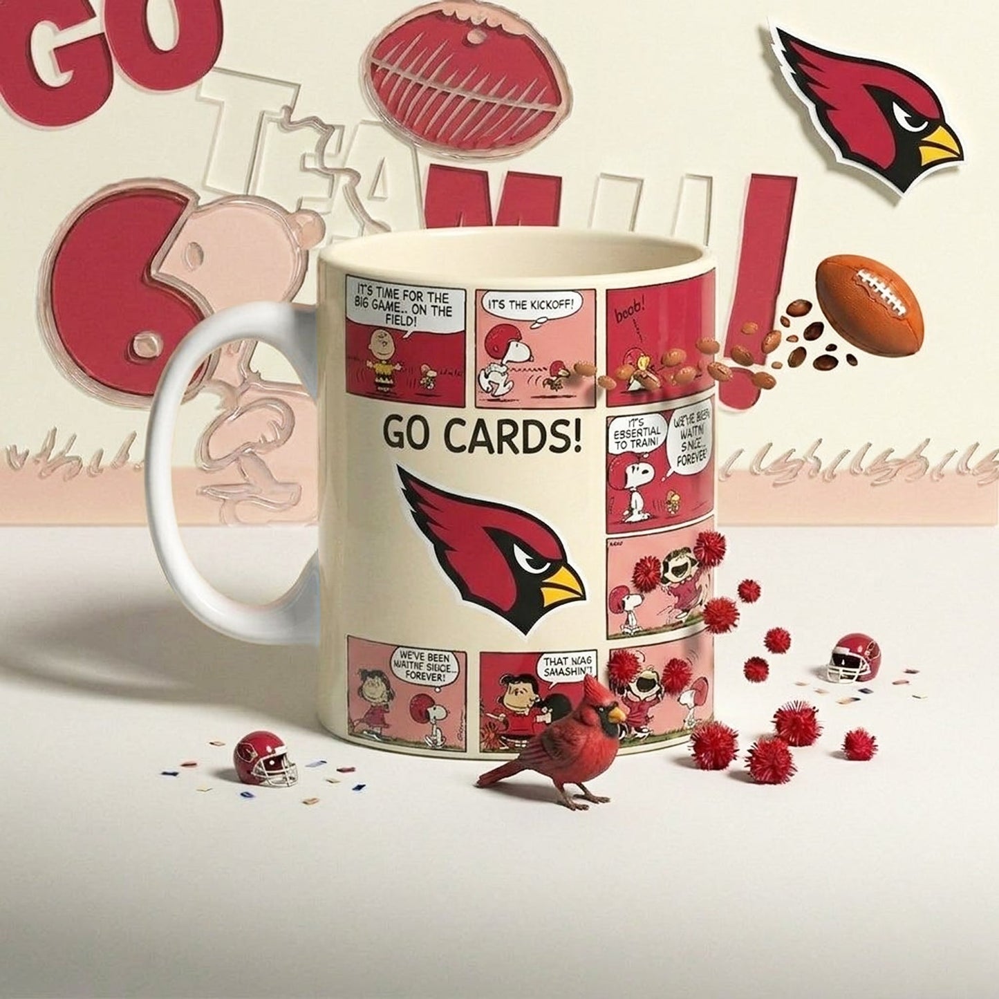 Premium NFL x ARI Peanuts Comic Mug NDT NHM 210426