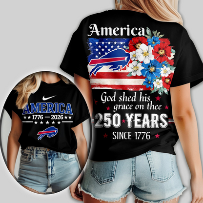 Premium NFL x BB America God Shed His Grace On Thee Women Shirt NDT VHM