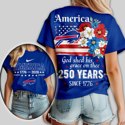 Premium NFL x BB America God Shed His Grace On Thee Women Shirt NDT VHM