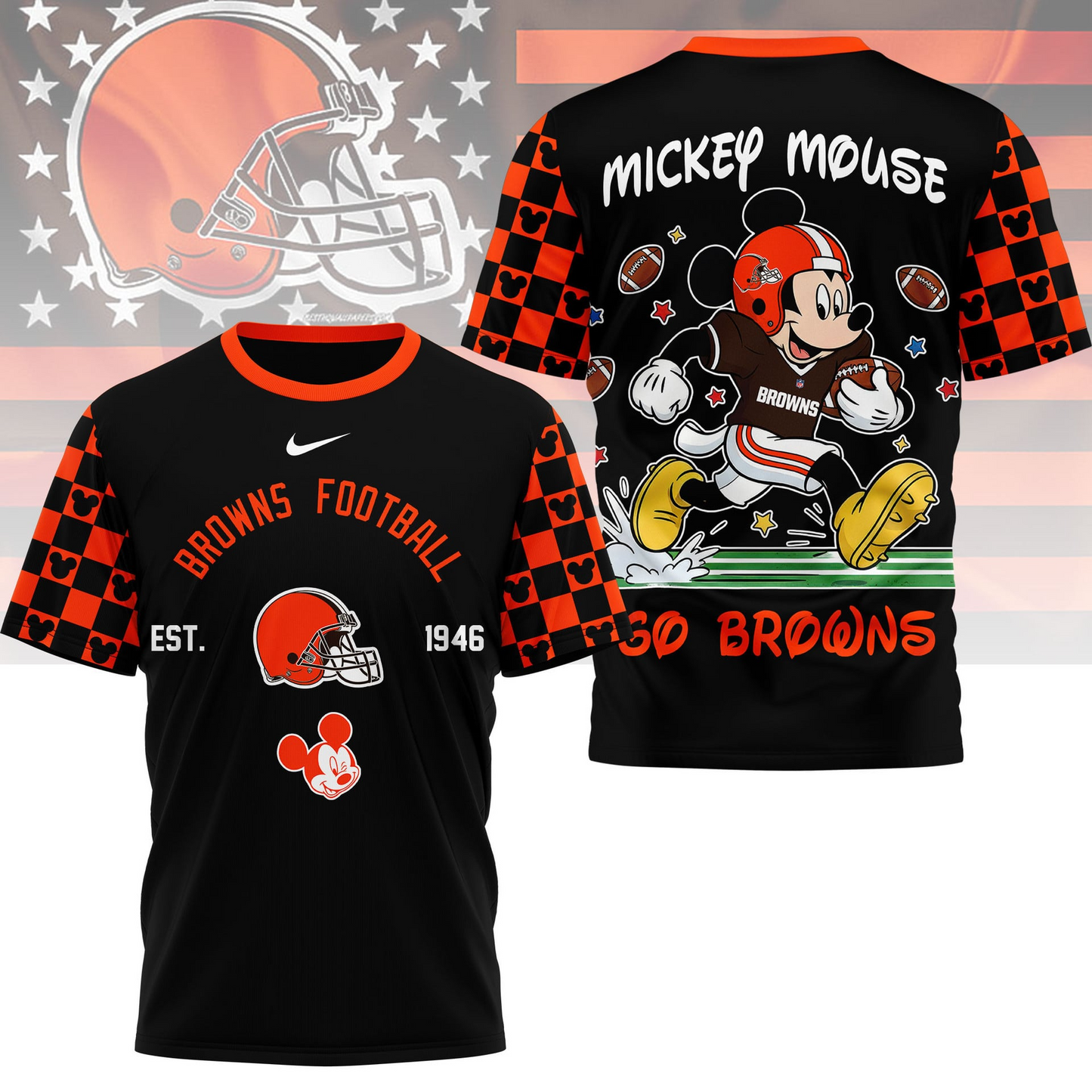 Premium NFL  x CB Mouse Football 3D Shirt NDT VHM