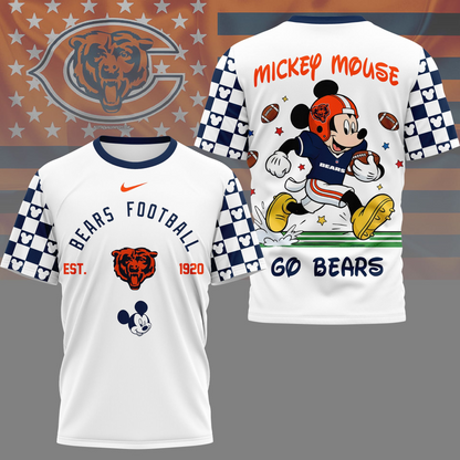 Premium NFL  x CHI Mouse Football 3D Shirt NDT VHM