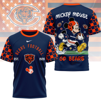 Premium NFL  x CHI Mouse Football 3D Shirt NDT VHM