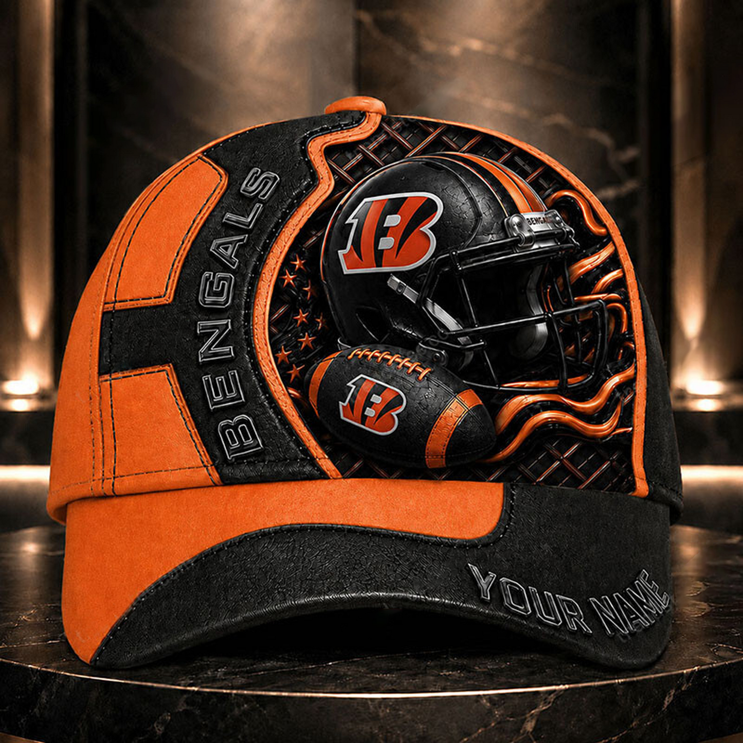 Premium NFL x CIN 3D Custom Cap DATND TANTD 280526