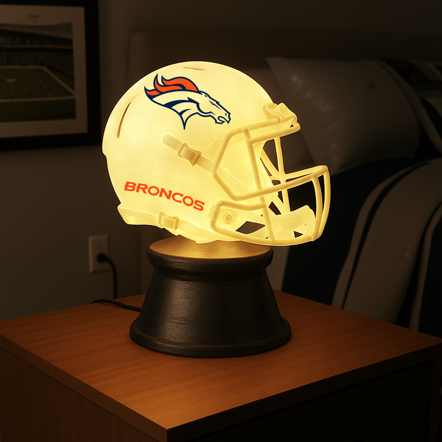 Premium NFL x DEN LED Helmet Night Light DATND NMD TANTD