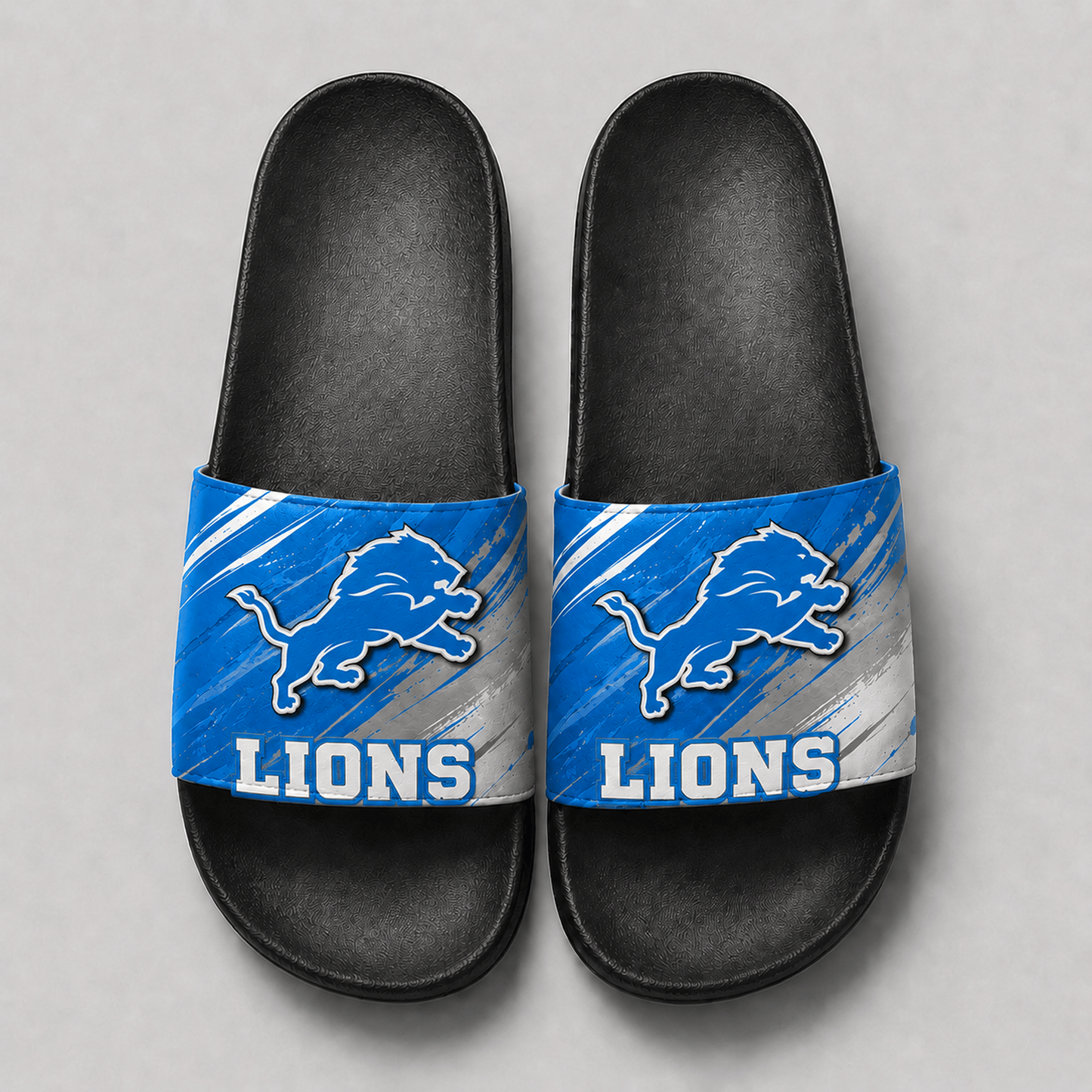 Premium NFL x DET Unisex Lightweight Comfort Sandals for Daily Wear Slide Slippers 160626