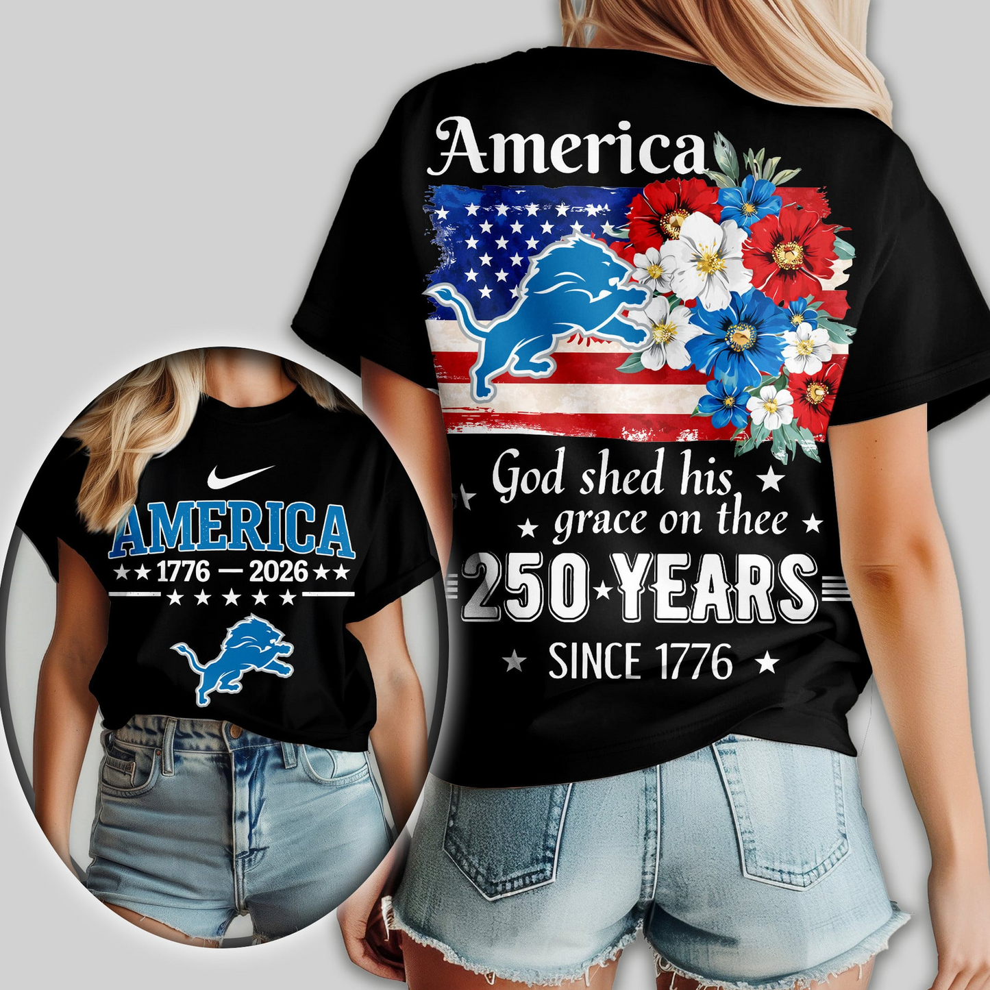 Premium NFL x DL America God Shed His Grace On Thee Women Shirt NDT VHM