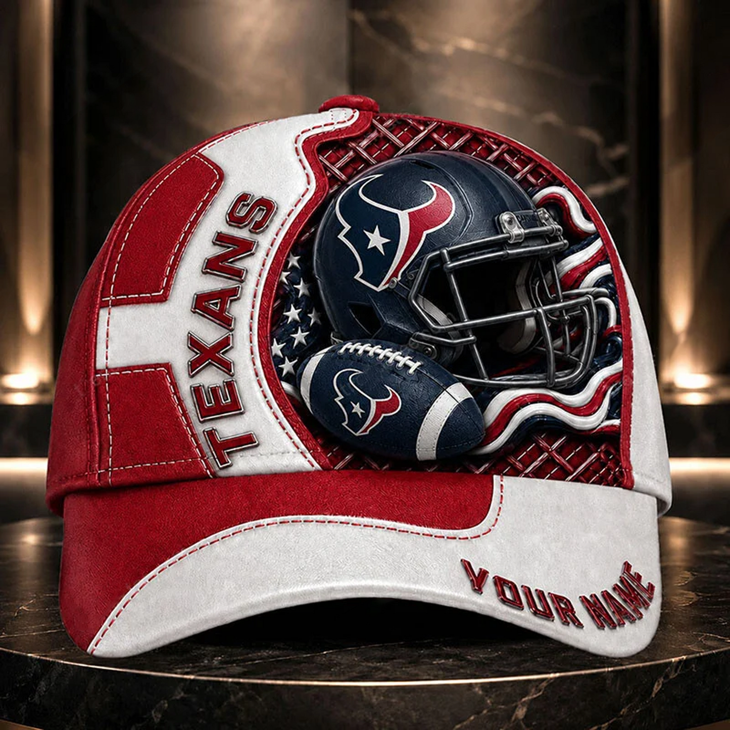 Premium NFL x HOU 3D Custom Cap DATND TANTD 280526