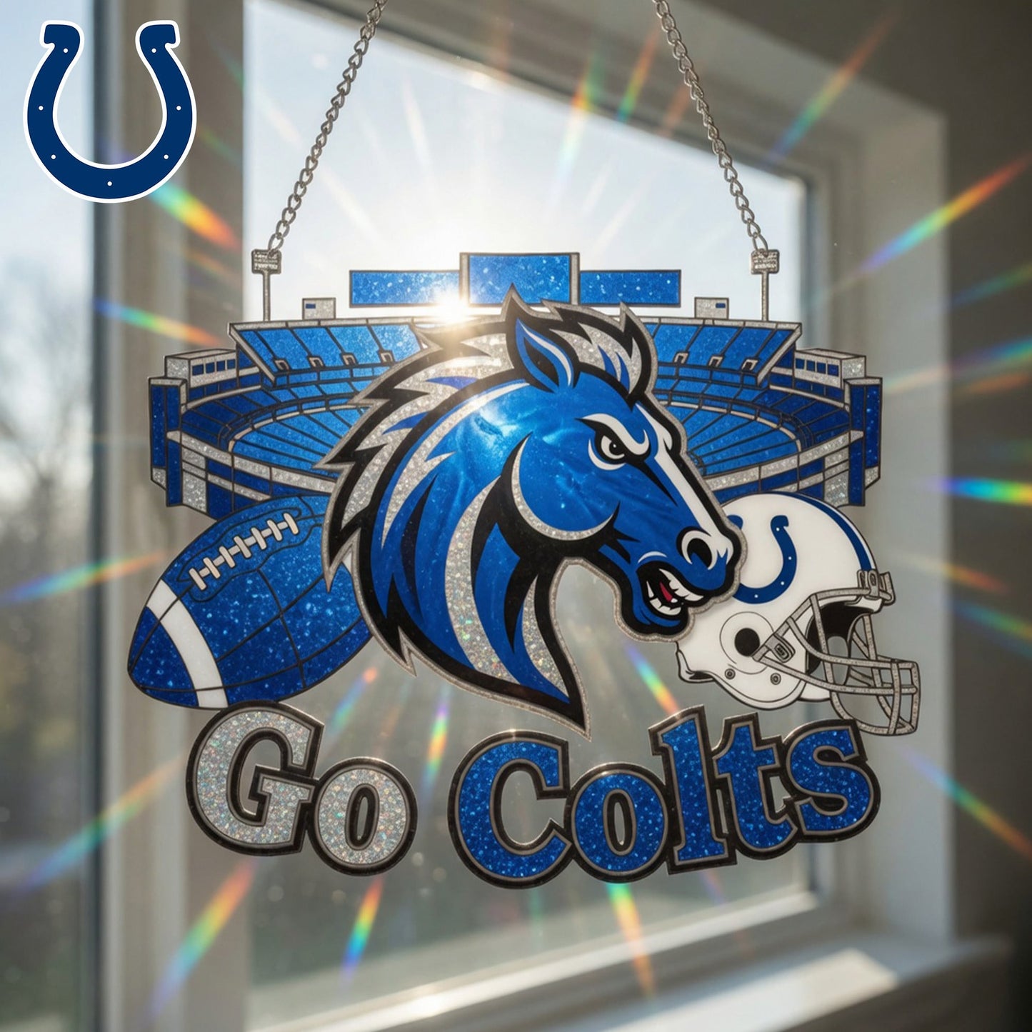 Premium NFL x IND Game Day Suncatcher NDT LVH 210426