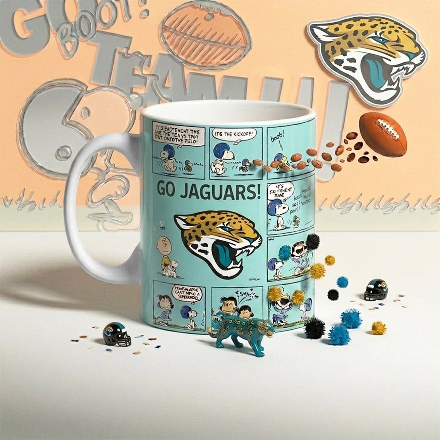 Premium NFL x JAC Peanuts Comic Mug NDT NHM 210426