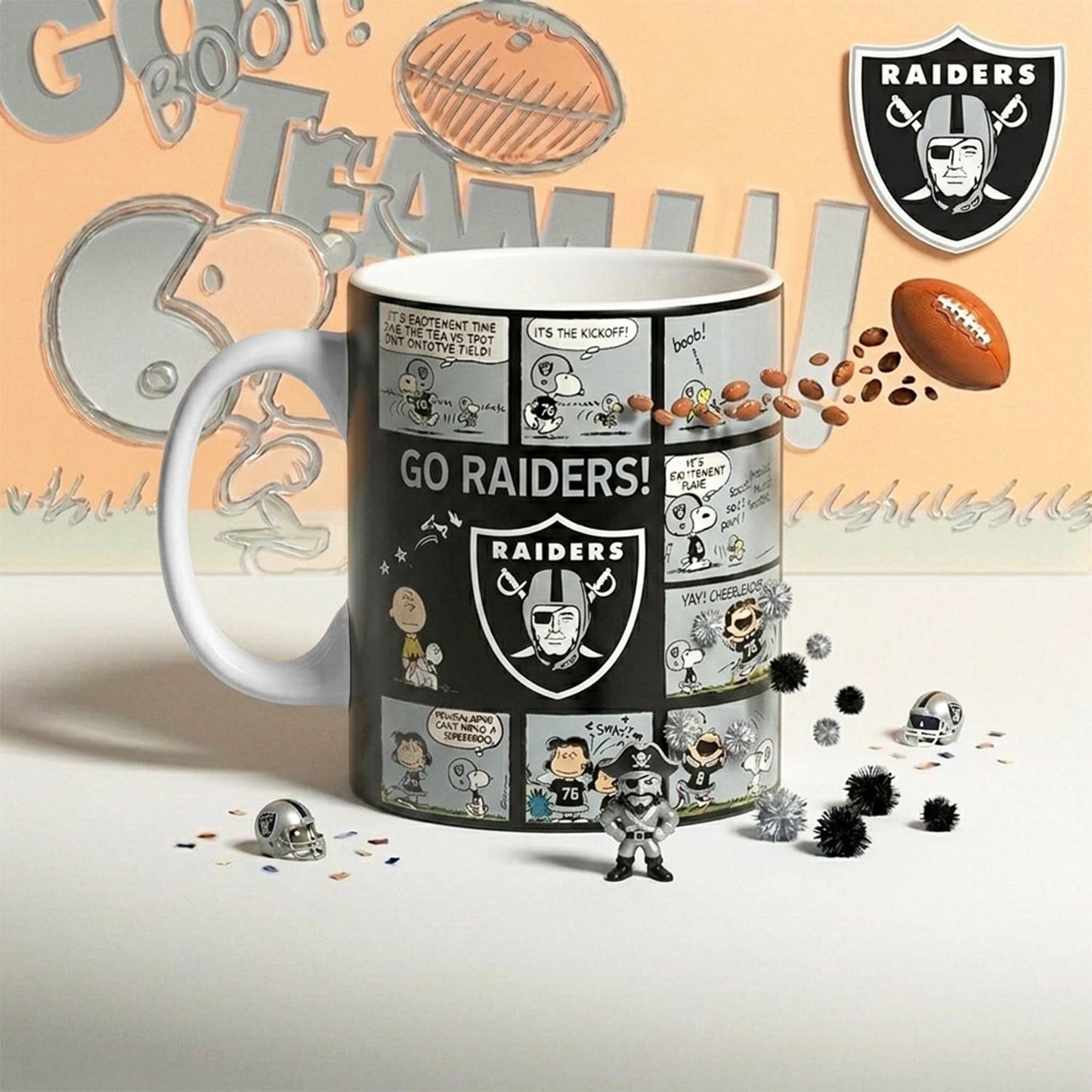 Premium NFL x LV Peanuts Comic Mug NDT NHM 210426