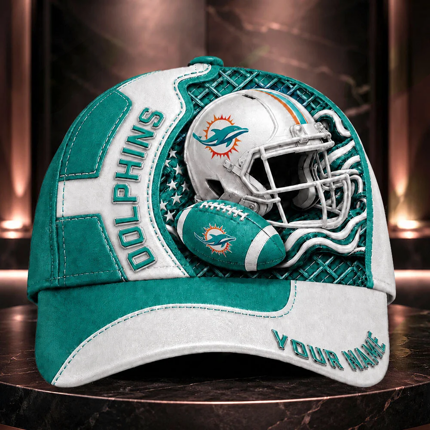 Premium NFL x MIA 3D Custom Cap DATND TANTD 280526