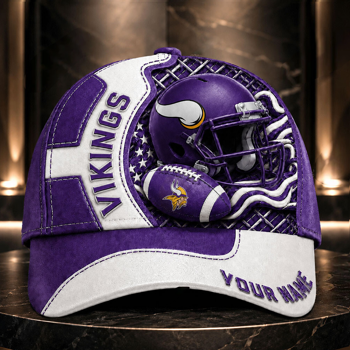 Premium NFL x MIN 3D Custom Cap DATND TANTD 280526