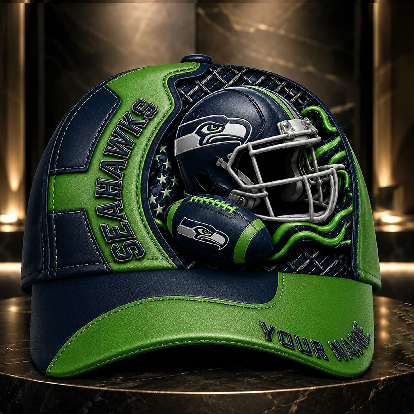 Premium NFL x SEA 3D Custom Cap DATND TANTD 280526