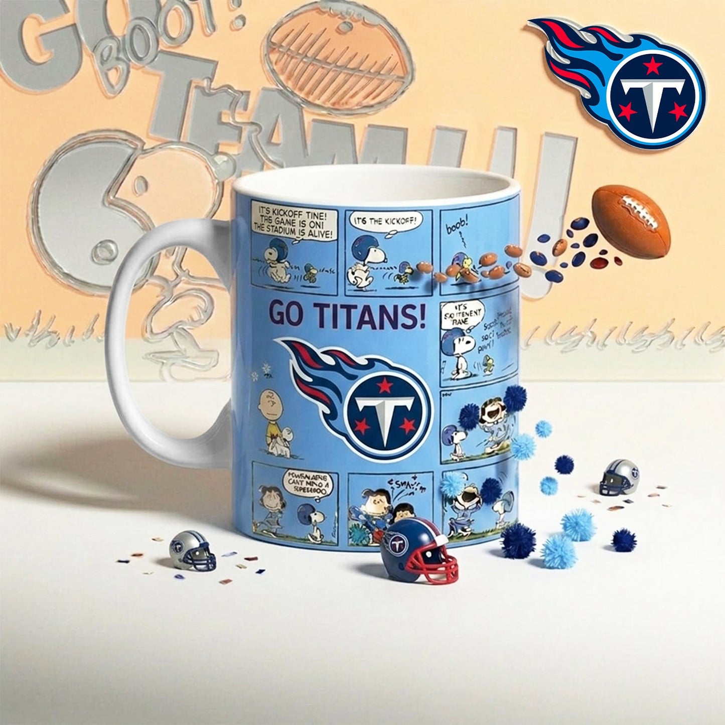 Premium NFL x TEN Peanuts Comic Mug NDT NHM 210426