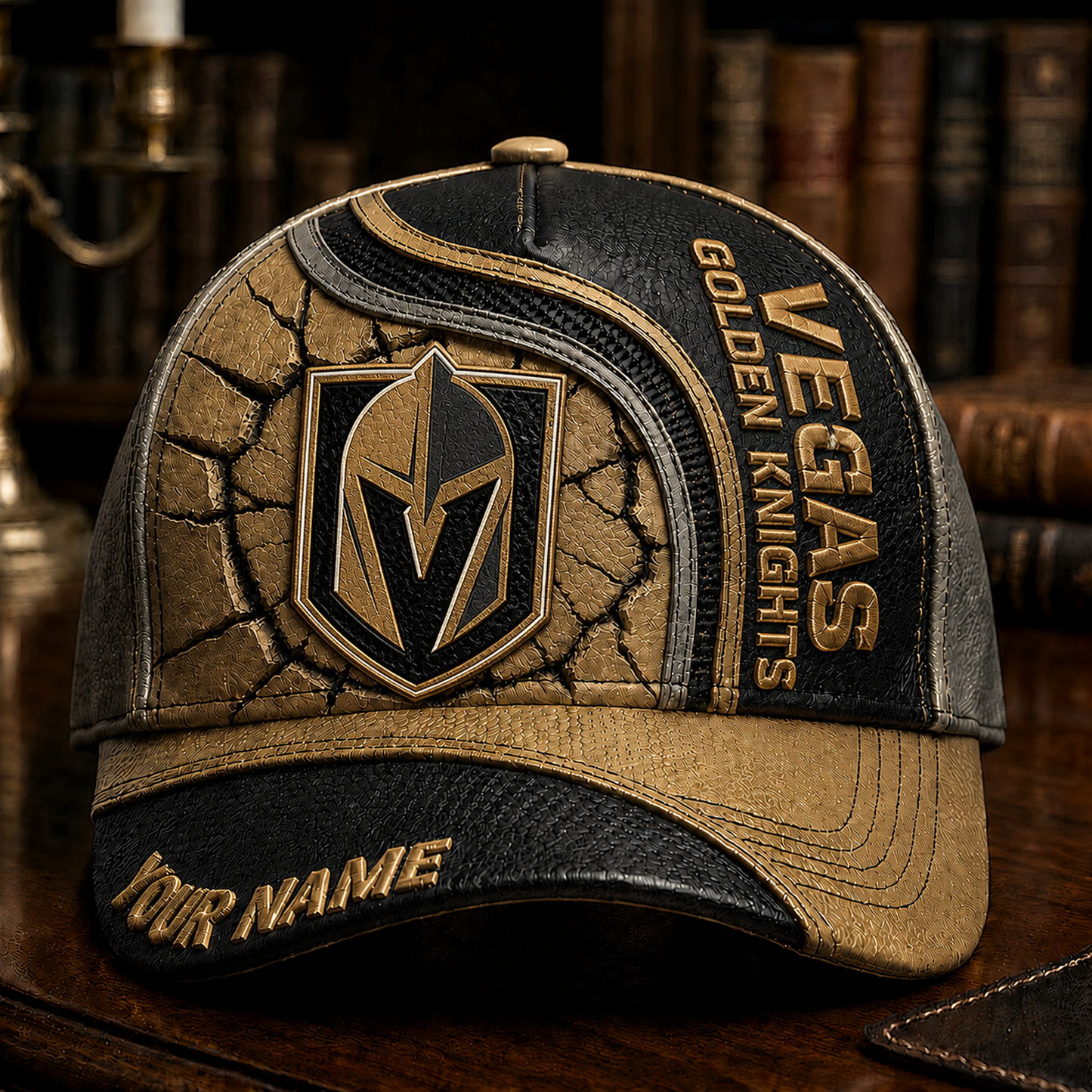 Premium NHL x VGK 3D Cap DATND TANTD 250526
