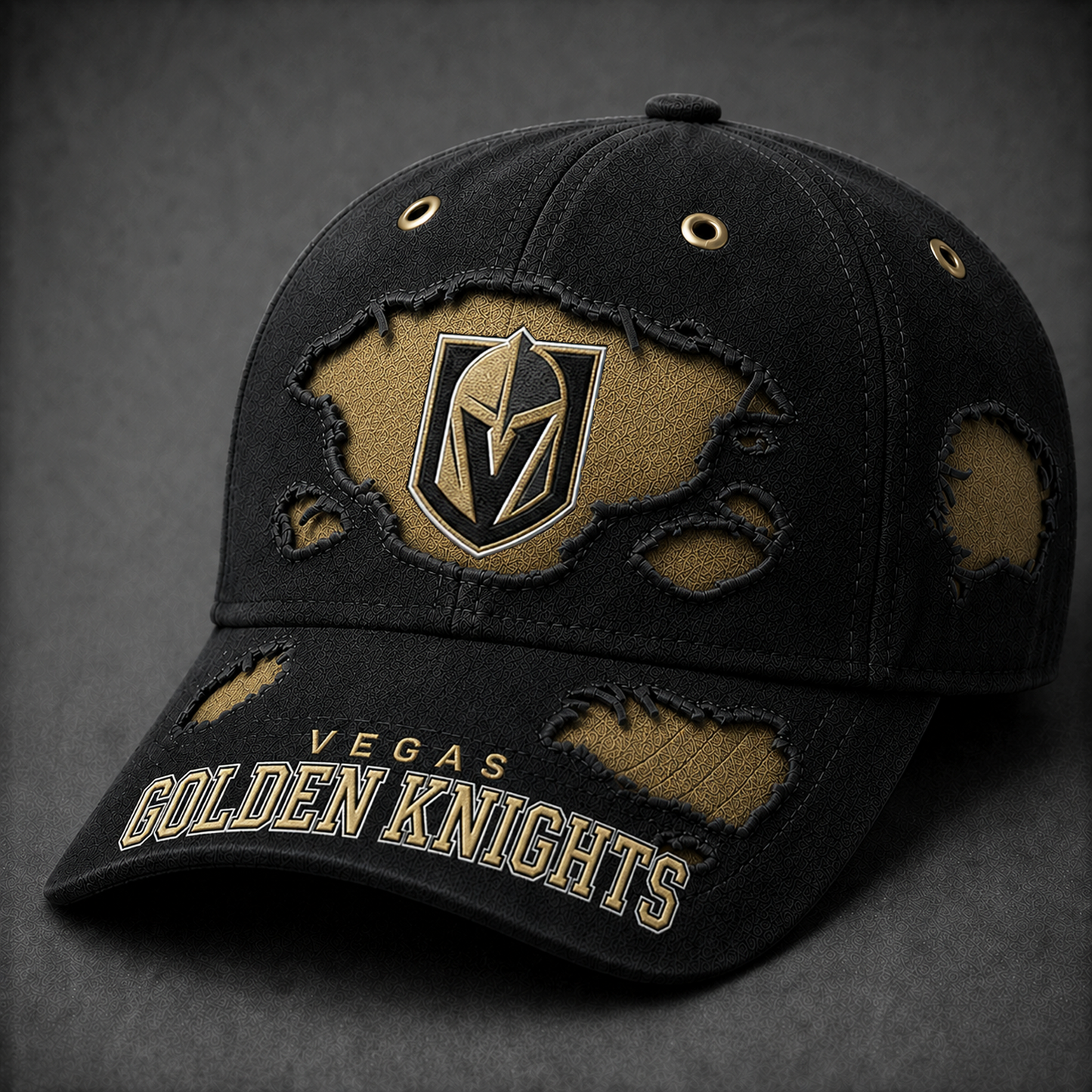 Premium NHL x VGK Scratch Pattern Cap DATND TANTD 260526