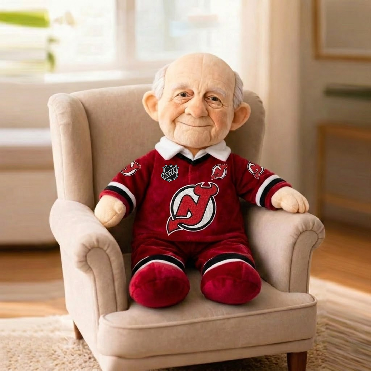 Premium NJD x NHL Grandpa Plush Mascot DATND TANTD 180426