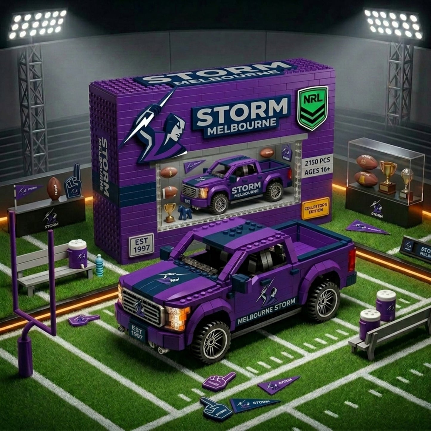Premium NRL Signature Series x MS 5D Brick-Build Racing Truck NDT NHM 040526