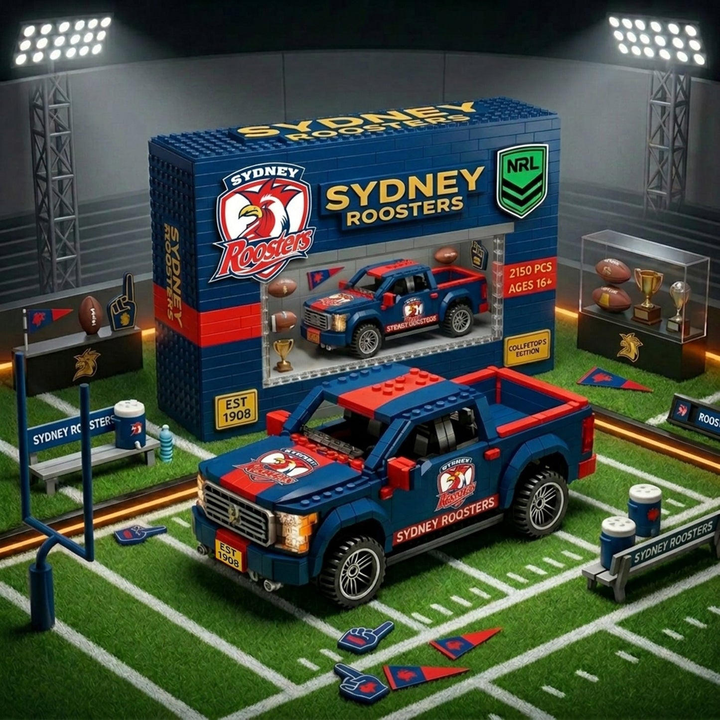 Premium NRL Signature Series x SR 5D Brick-Build Racing Truck NDT NHM 040526