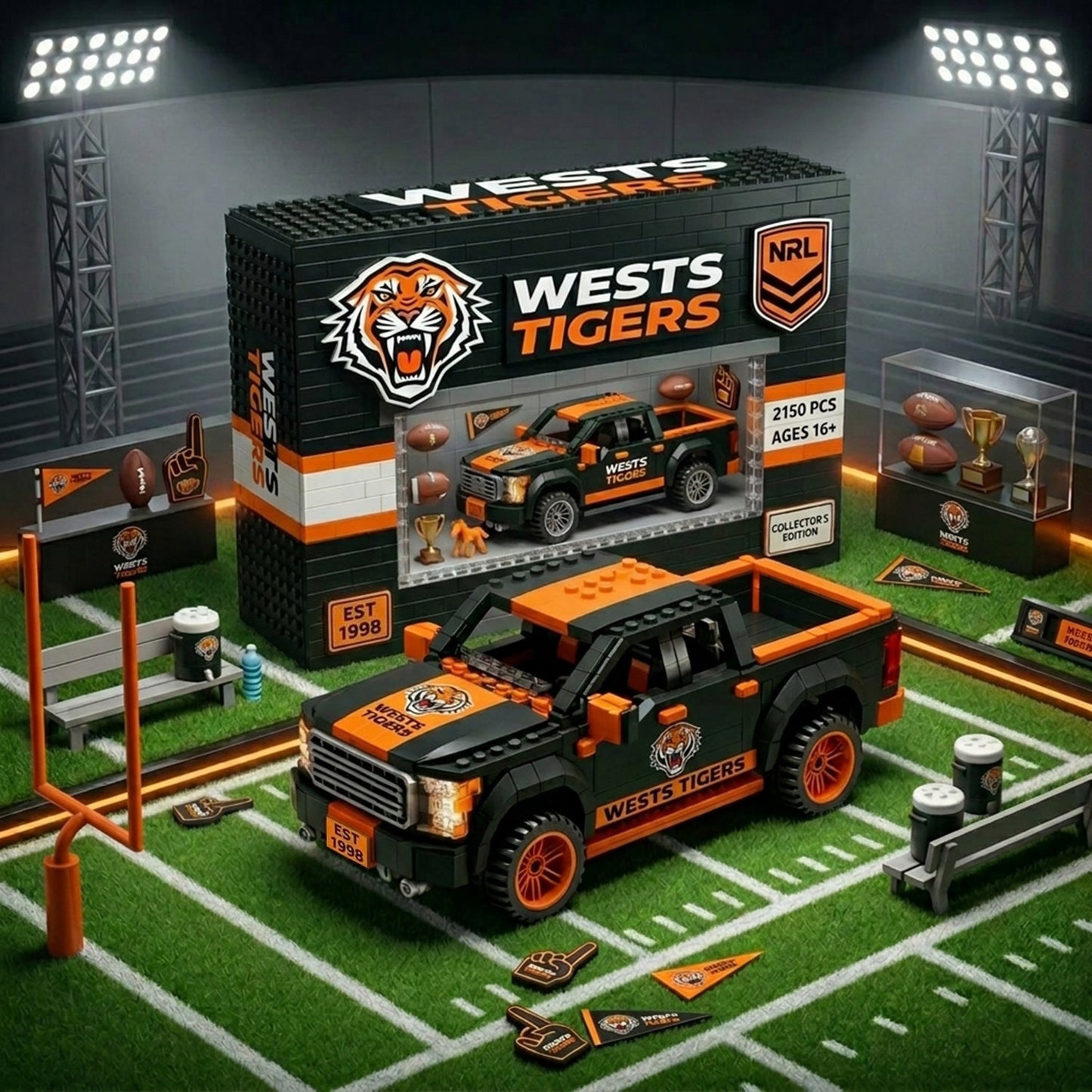 Premium NRL Signature Series x WT 5D Brick-Build Racing Truck NDT NHM 040526
