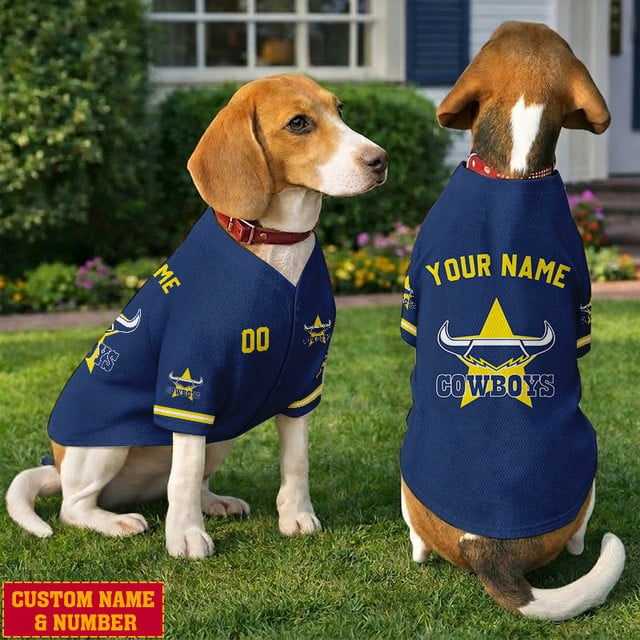 Premium NRL x NQC Cute Pet Shirt Custom Name & Number Limited Edition NDT NQK