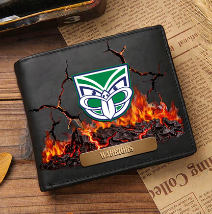 Premium NRL x WAR 3D Ember Embossed Lucky Wallet NDT VHM