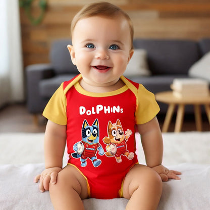 Premium x DOL New Baby Romper Custom Name For Kids NDT LVH